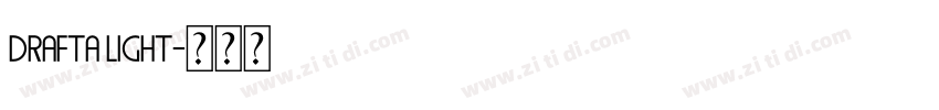 DraftA Light字体转换 DraftA Light字体转换